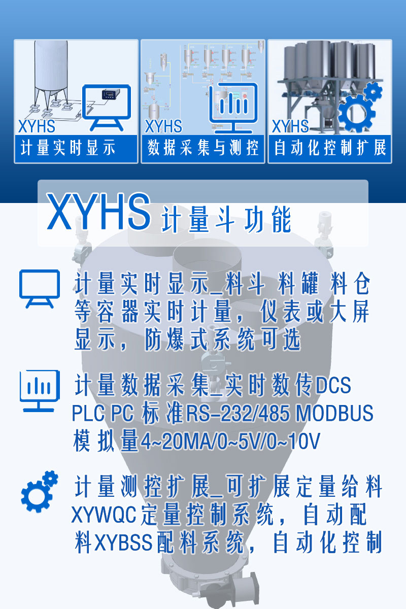 XYHS料斗秤_計(jì)量斗稱重系統(tǒng) 功能